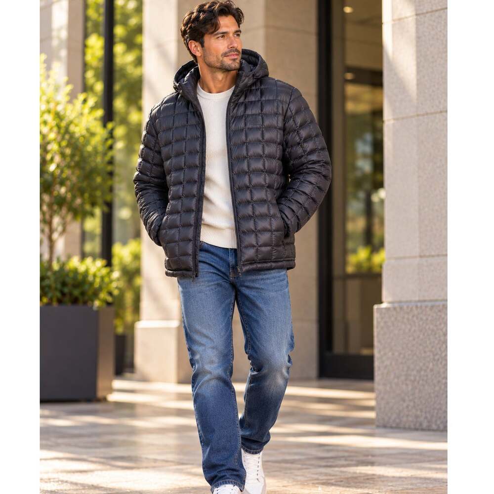 The North Face ThermoBall Super Hoodie Men's XXL Black Insulated Puffer Jacket